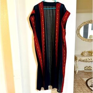 Long Palestinian Tatreez Vest